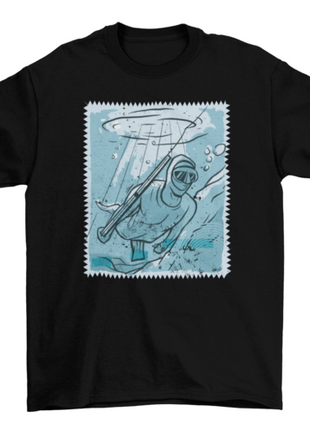 Man fishing underwater t-shirt