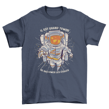 Astronaut frontal illustration t-shirt