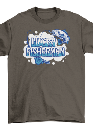 Fishing rod and fish quote t-shirt