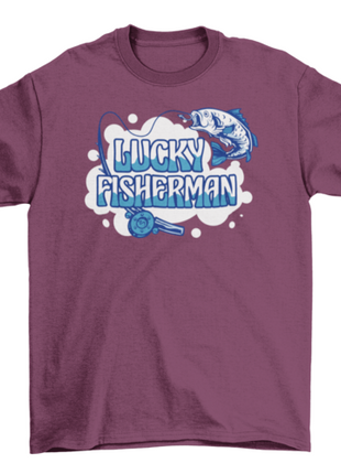 Fishing rod and fish quote t-shirt