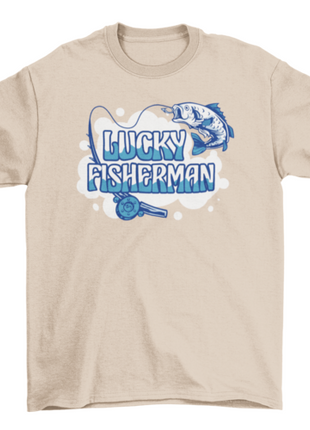 Fishing rod and fish quote t-shirt