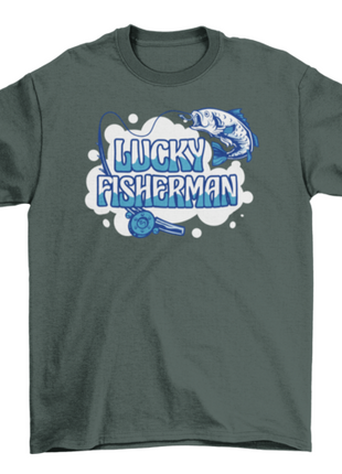 Fishing rod and fish quote t-shirt