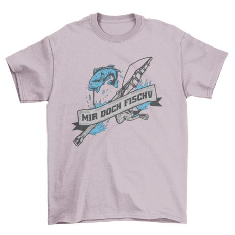 Fishing rod and fish t-shirt