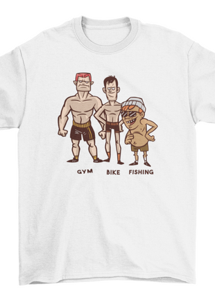 Fishing fitness t-shirt design