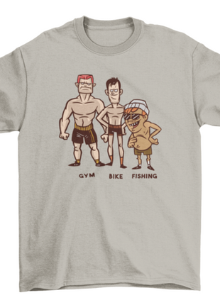 Fishing fitness t-shirt design
