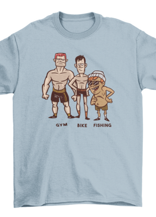 Fishing fitness t-shirt design
