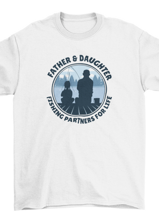 Family badge w/ quote "Father & daughter fishing partners for life"