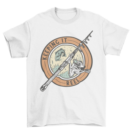 Reel pun fishing hobby t-shirt