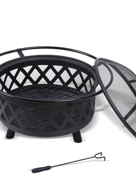 Outdoor Fire Pit BBQ Portable Camping Fireplace Heater Patio Garden