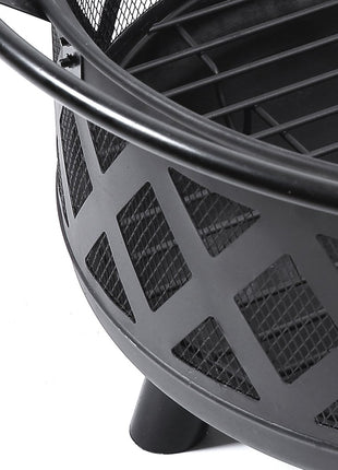 Outdoor Fire Pit BBQ Portable Camping Fireplace Heater Patio Garden