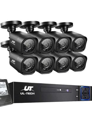 UL-tech CCTV Camera Home Security System 8CH DVR 1080P 1TB Hard Drive