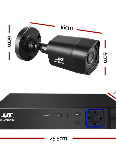 UL-tech CCTV Camera Home Security System 8CH DVR 1080P 1TB Hard Drive