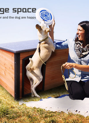 45"Dog House Outdoor and indoor wooden kennel