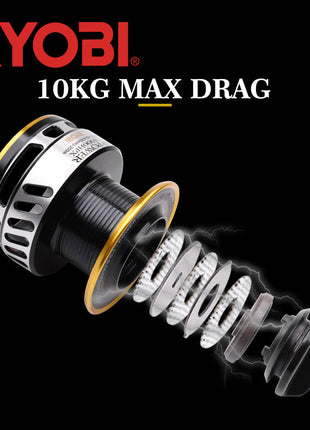 AP POWER SW Spinning Fishing Reels 6000/8000/10000 Gear Ratio 5.0:1