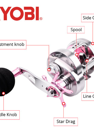 Full metal jigging reel 10+1BB sea fishing reel 6.8:1 gear ratio max