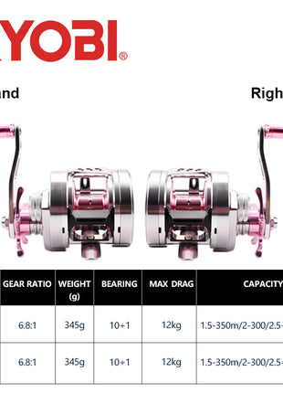 Full metal jigging reel 10+1BB sea fishing reel 6.8:1 gear ratio max