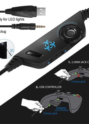 Dragon Stereo LED Gaming Headset with Microphone