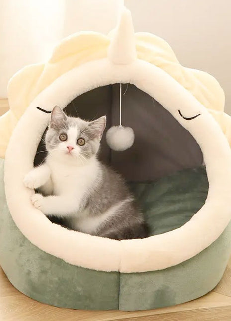 Adorable Dinosaur Pet House with Toy