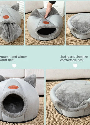 Cozy 2-In-1 Pet House Bed