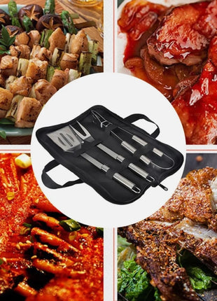 3 PCS Stainless Steel BBQ Grill Utensils Set