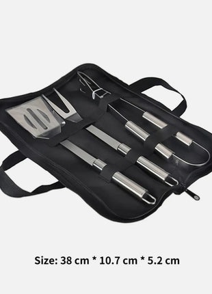 3 PCS Stainless Steel BBQ Grill Utensils Set