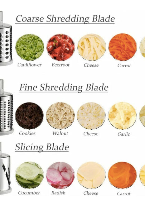 Multi-functional Stainless Steel Kitchen Slicer Grater Kit