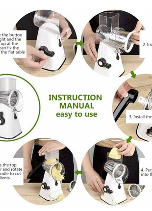 Multi-functional Stainless Steel Kitchen Slicer Grater Kit