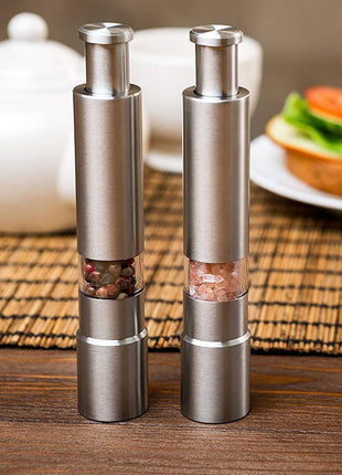 Premium Stainless Steel Salt and Pepper Spice Grinder