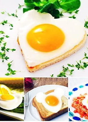 Stainless Steel 5 pc Egg and Pancake Mold Set