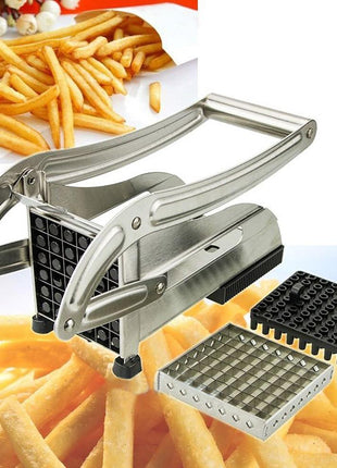 Stainless Steel French Fries and Potato Cutter with 2 Different Blades