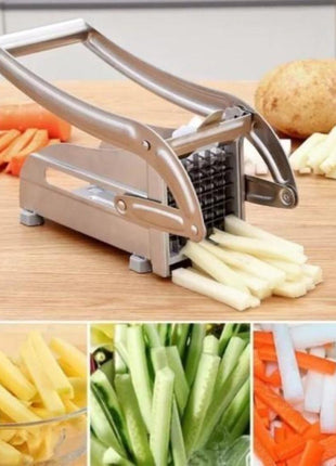 Stainless Steel French Fries and Potato Cutter with 2 Different Blades