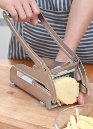 Stainless Steel French Fries and Potato Cutter with 2 Different Blades