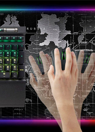 Dragon RGB Gaming Mouse Pad World Map