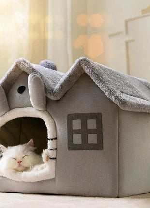 Removable Roof Plush Pet House