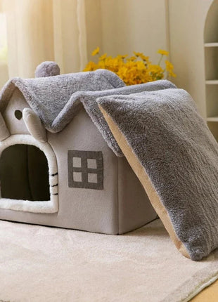 Removable Roof Plush Pet House